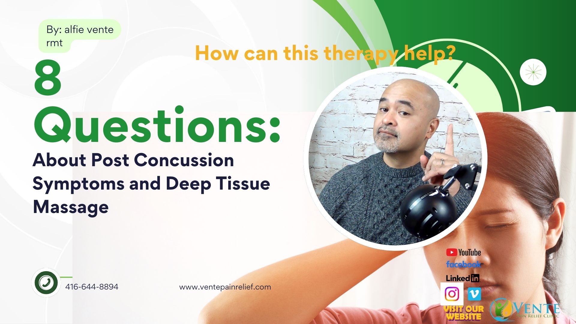 Deep tissue massage and post concussion